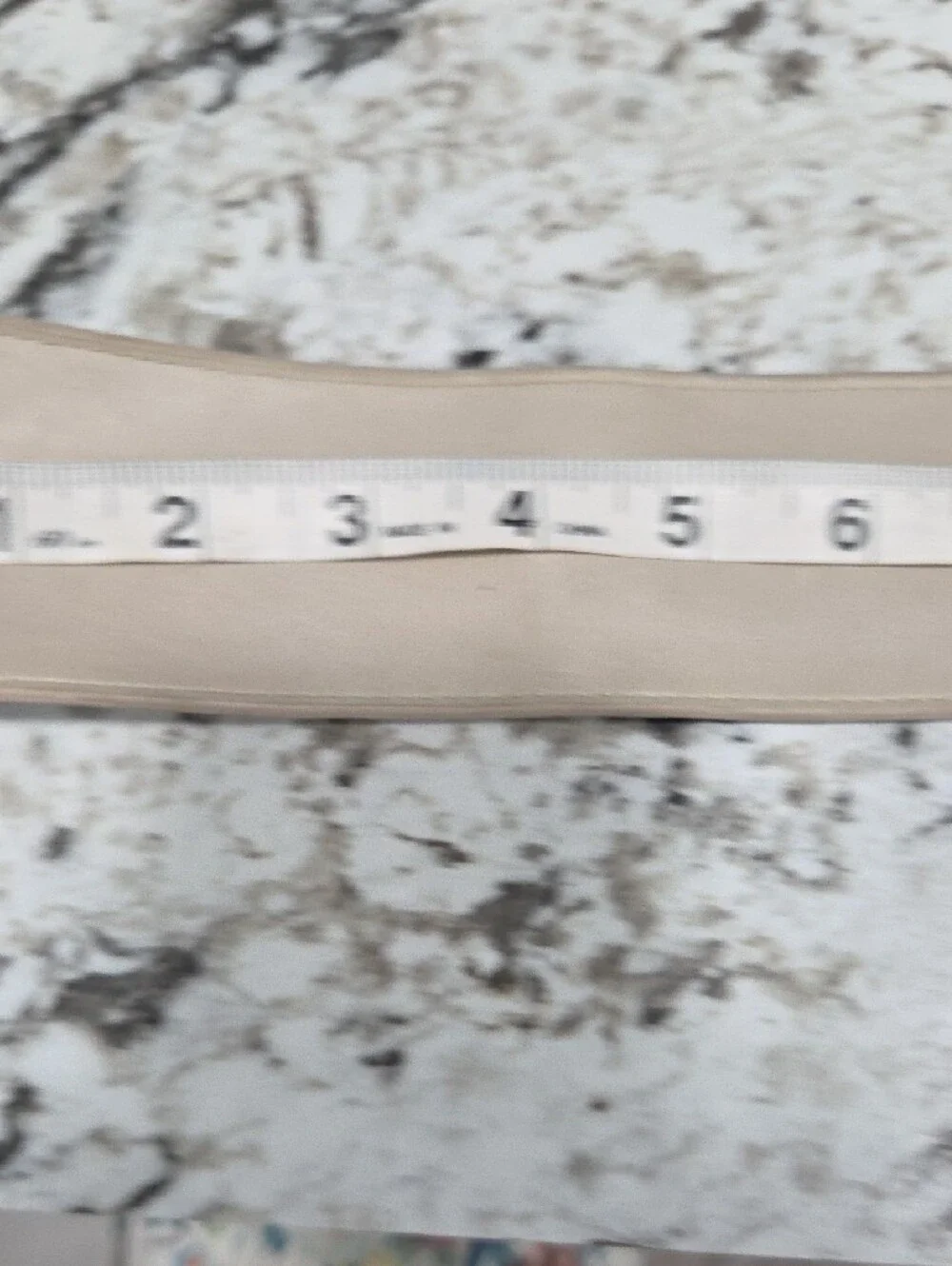 HOBO Neutral Beige Leather Belt with Square Silver Buckle Vintage